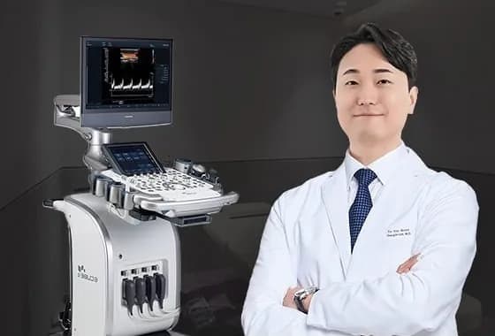 超音波でインプラントの状態を確認する検査室