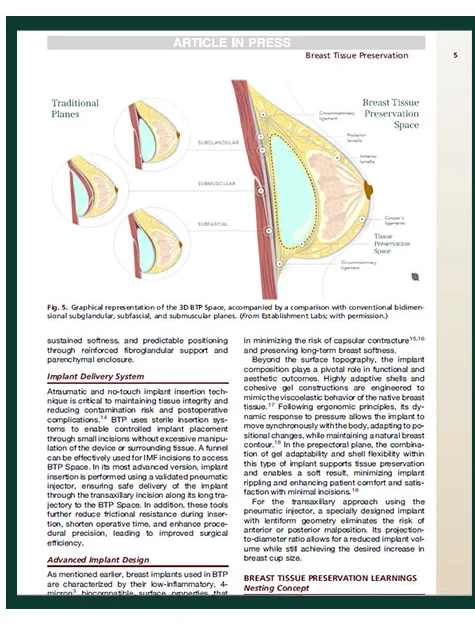 Clinics in Plastic Surgery掲載論文の本文 — 3D BTP Space図解